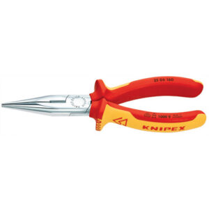 Knipex				
			
			6 1/4 Inch 1000 Volt Snipe Nose Side Cutting Pliers
			
						
				Part No.: 2506160			
			 | 
			
			
				SKU: KNI2506160