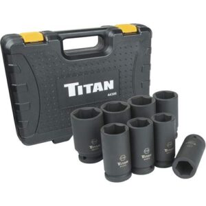 Titan				
			
			8-Piece 3/4" Drive SAE Deep Impact Socket Set
			
						
				Part No.: 44300			
			 | 
			
			
				SKU: TTN44300
